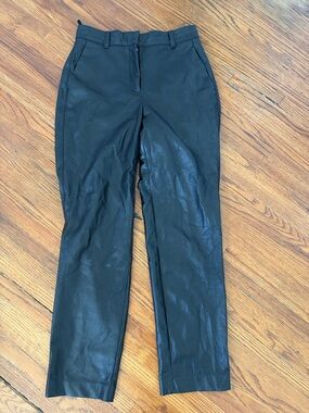 Aritzia Babaton women’s leather pants the Melina cropped